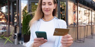 woman trying to understand about a credit card declined.