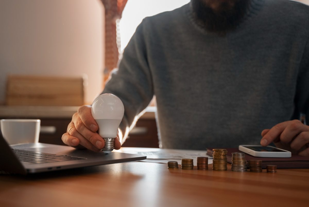 A man dealing with his Financial Health.