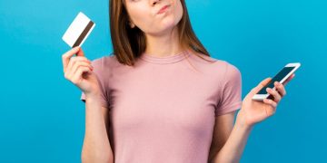 Woman learning How to Apply for a Credit Card.