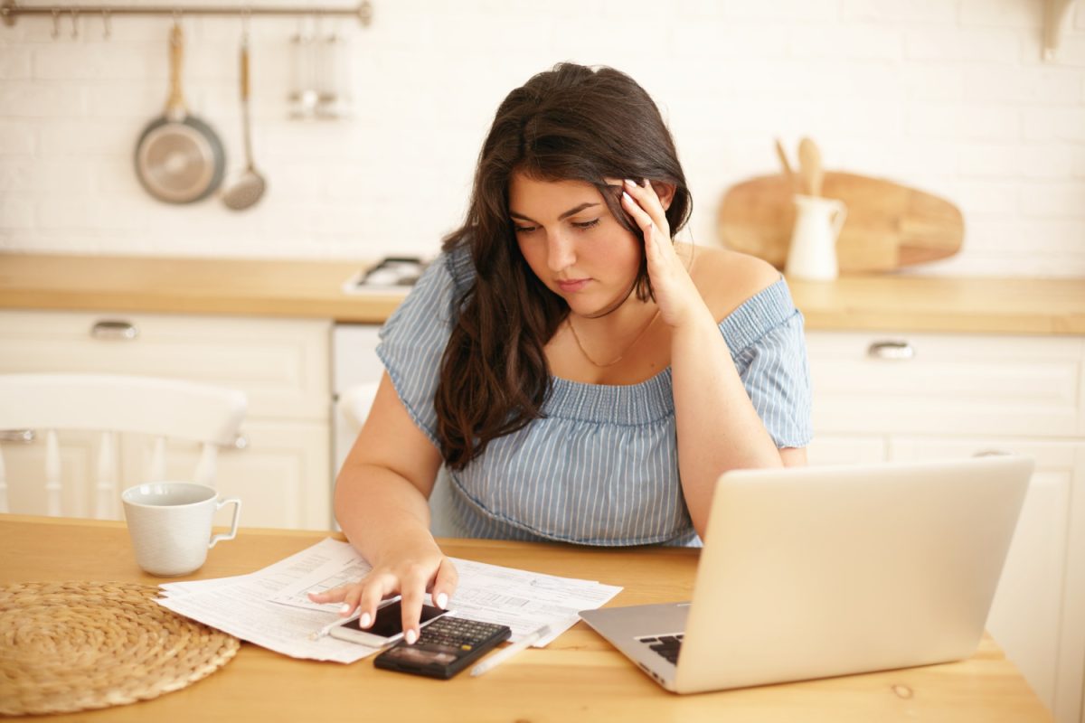 Woman trying to Negotiate Credit Card Debt.