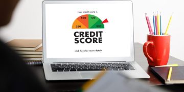 A person learning about bad credit score.